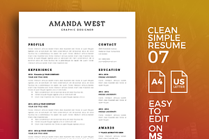 Resume Template 07