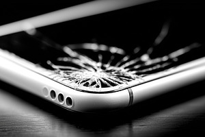 Broken smartphone with a cracked, a Technology Photo by MistyDay