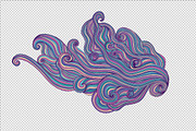 Wave element decor, pattern, a Pattern Graphic by Markovka (Thumbnail 4 of 5)