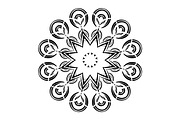 Black and White Mandala Patterns Set, a Decorative Illustration by NJ Himel (Thumbnail 30 of 101)