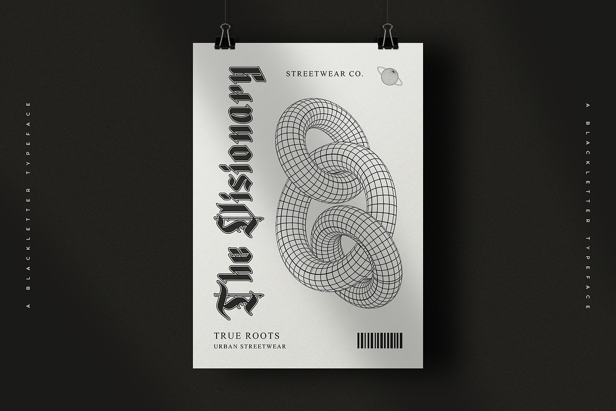 Blackbones – Blackletter Typeface, a Blackletter Font by Krismagraph (Photo 4 of 10)