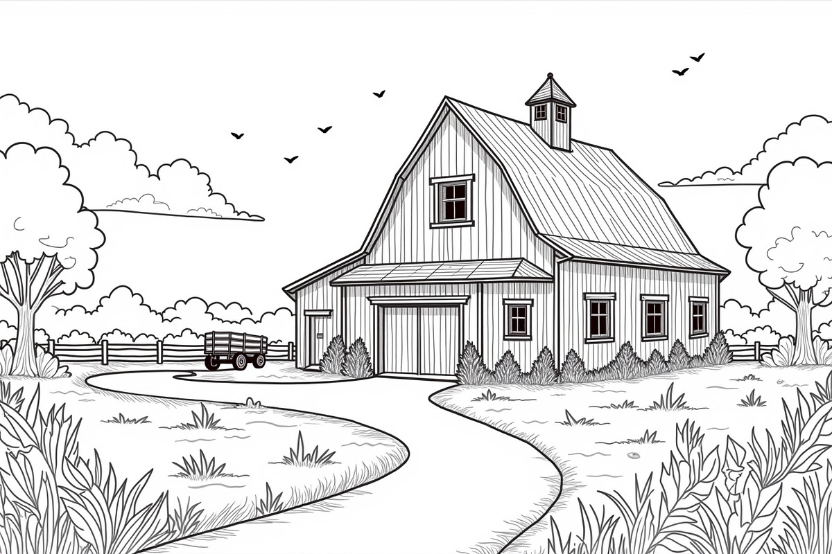 Rustic Farmhouse Vintage Set, an Illustration by BIPLOB EXPERT (Photo 4 of 7)