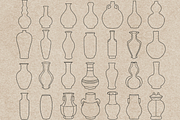 Vase stamps for Procreate, a Brush Add-On by TheWhiteCatLab (Thumbnail 2 of 6)