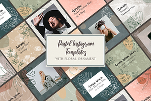 Pastel Floral Instagram Templates