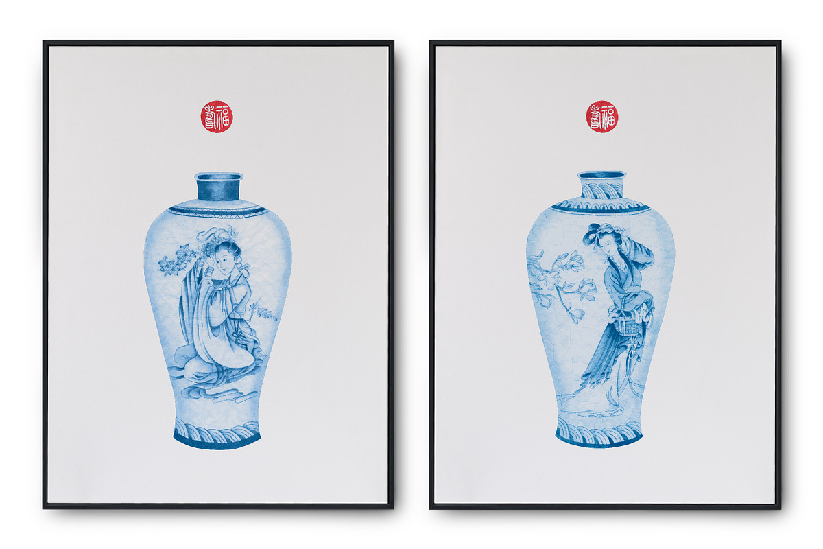 Chinese porcelain, a Pattern Graphic by Kate Demyanovska (Photo 11 of 18)