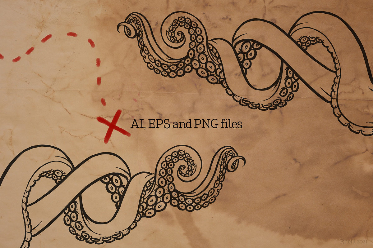 Curly Krakens, an Object Graphic by Ferntale Art & Design (Photo 4 of 4)