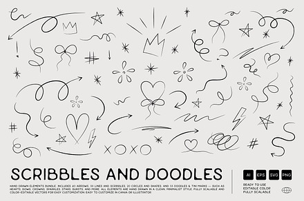 Scribbles: Arrows, Lines & Shapes