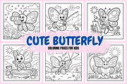 Cute Butterfly For Kids, an Animal Illustration by Coco Bloom (Thumbnail 1 of 3)
