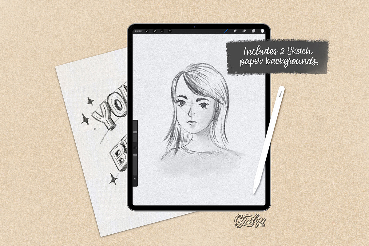 Procreate Sketch & Lettering Set preview 4