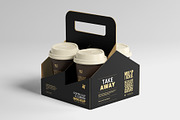 Coffee Cup & Carrier Mockup Design, a Cups & Container Mockup by Artnivora.Std (Thumbnail 3 of 6)