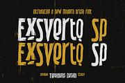 Exsverto Sp, a Font by ilhamtaro (Thumbnail 1 of 12)
