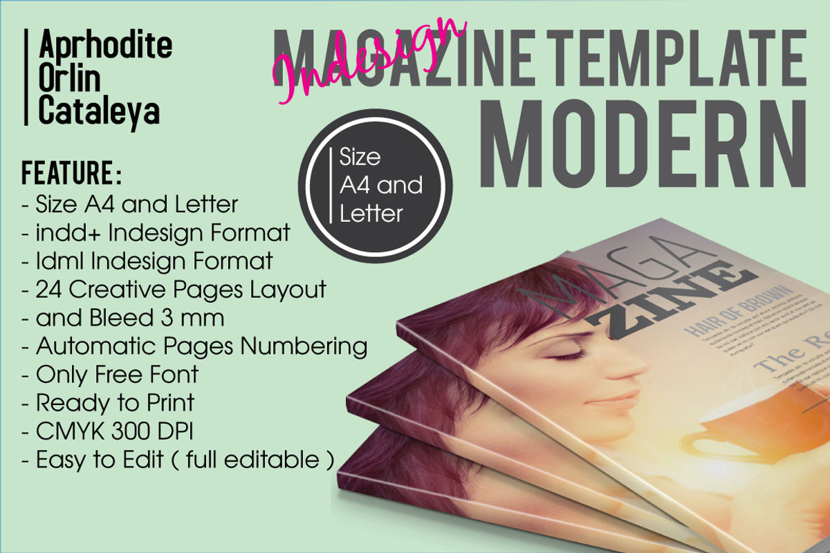 Magazine Template Modern, a Magazine Template by Orlin (Photo 1 of 5)