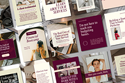 Coaching Canva Instagram Templates, a Social Media Template by Solana Creative Co. (Thumbnail 1 of 8)