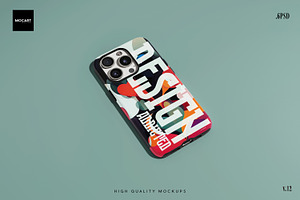 IPhone 15Pro Tough Case Mockup V.12