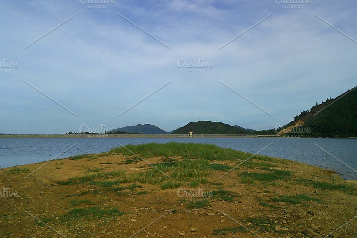 a mountain lake landscape, a Nature Photo by 3D assets for your awesom (Photo 2 of 2)
