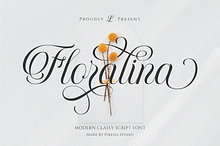 Floralina - Modern Cursive Script