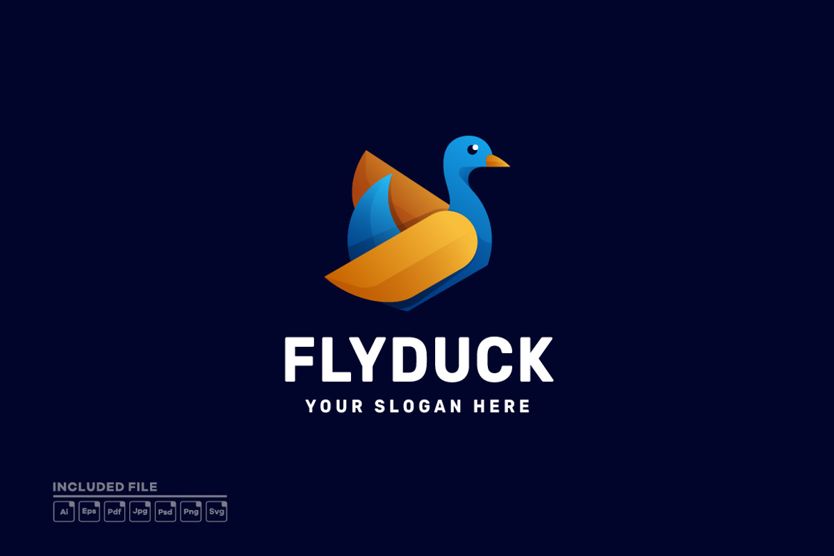 Gradient Colorful Duck Logo Design, a Branding & Logo Template by yuanesei