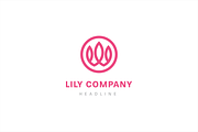 Lily logo template., a Branding & Logo Template by Anton Akhmatov (Thumbnail 3 of 3)