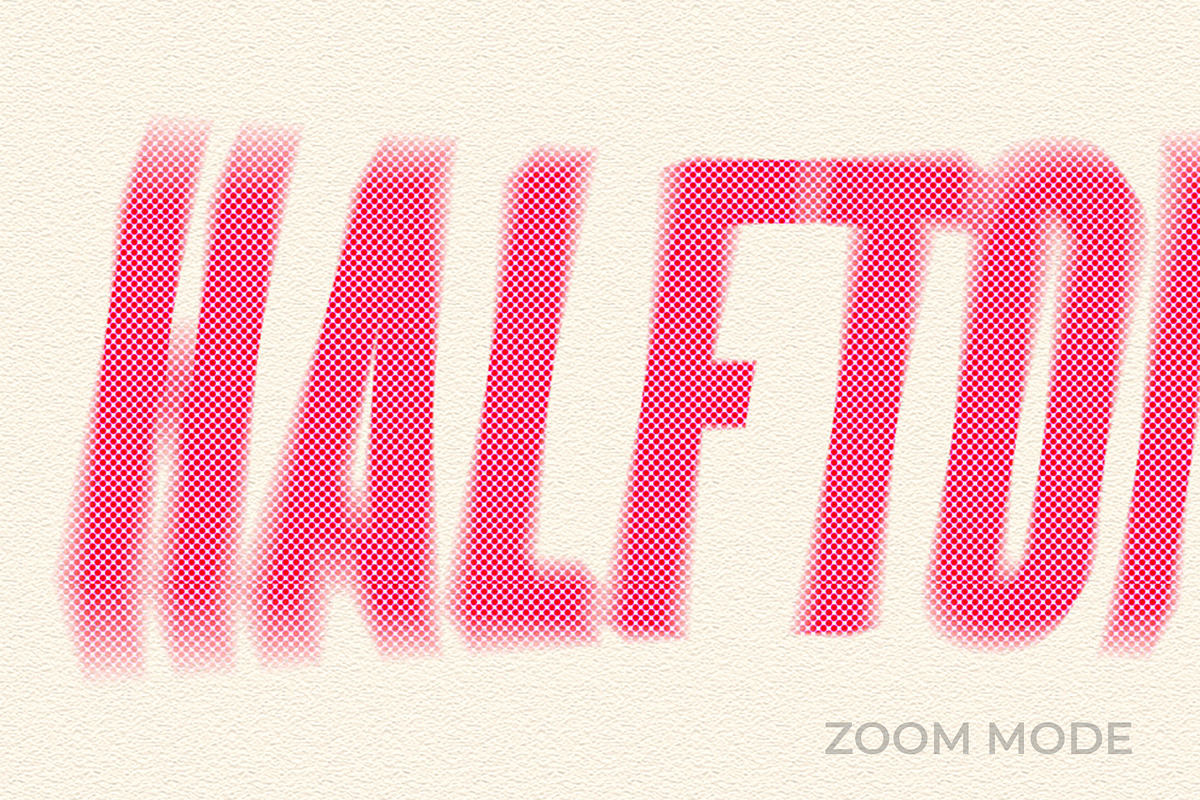 Halftone Text Effect Motion Style, a Layer Style Add-On by Mockmenot