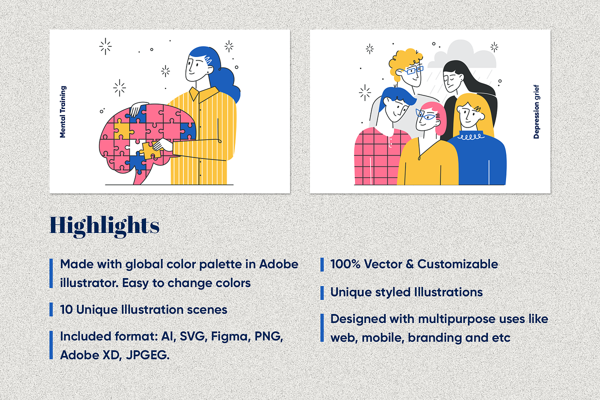 Online therapy illustrations, a Healthcare Illustration by ZP Design (Photo 4 of 8)