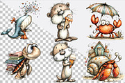 Beach Farm Animals PNG Clipart Set, an Illustration by SVGArt (Thumbnail 2 of 9)
