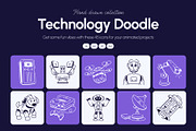 Animated Technology Doodle Icon Set, an Outline Icon by Vectors Market (Thumbnail 1 of 5)