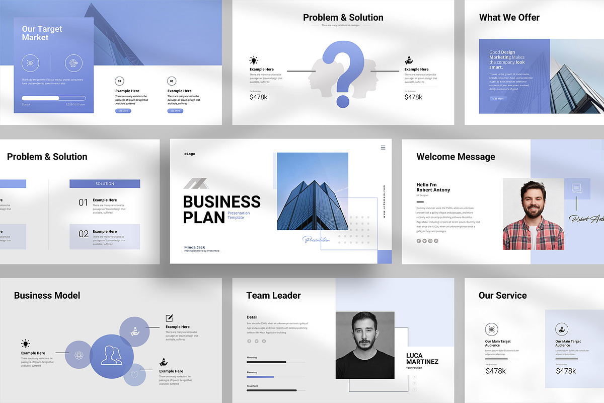 Business Plan Presentation, a Presentation Template by KreateTribe (Photo 1 of 5)