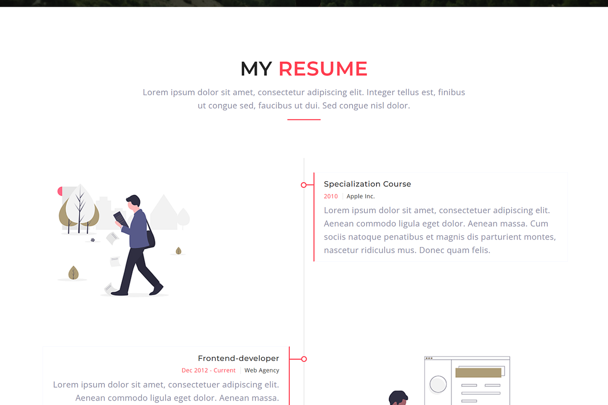 Adam - Personal Portfolio HTML, a HTML Template by Themeplaza (Photo 5 of 7)