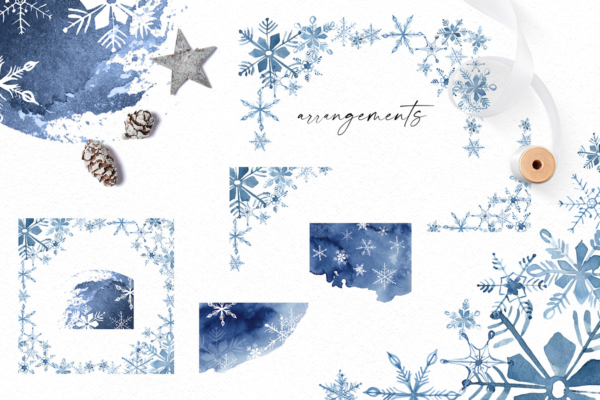 30% SALE Snowflakes, a Decorative Illustration by Olga Koelsch (Photo 6 of 9)
