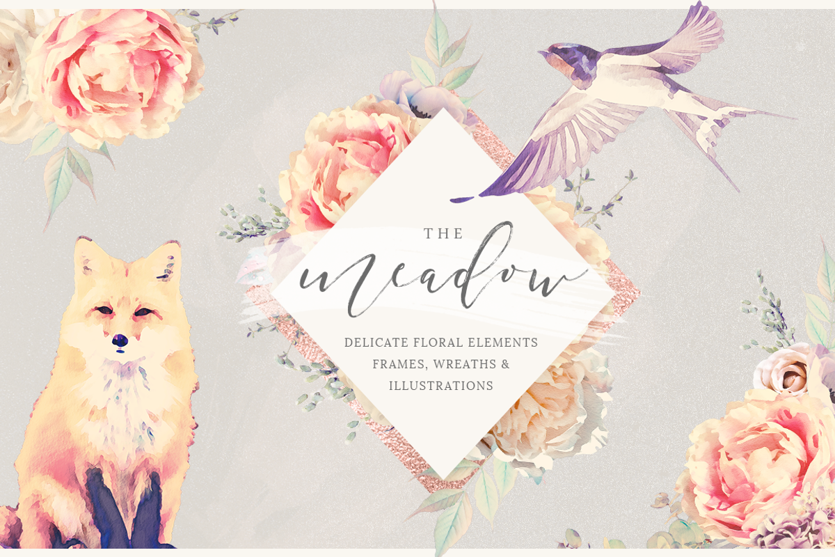 Delicate Vintage Florals, a Texture Illustration by Studio Sirona (Photo 1 of 9)