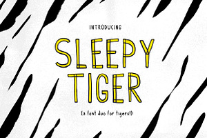 Sleepy Tiger - Font Duo