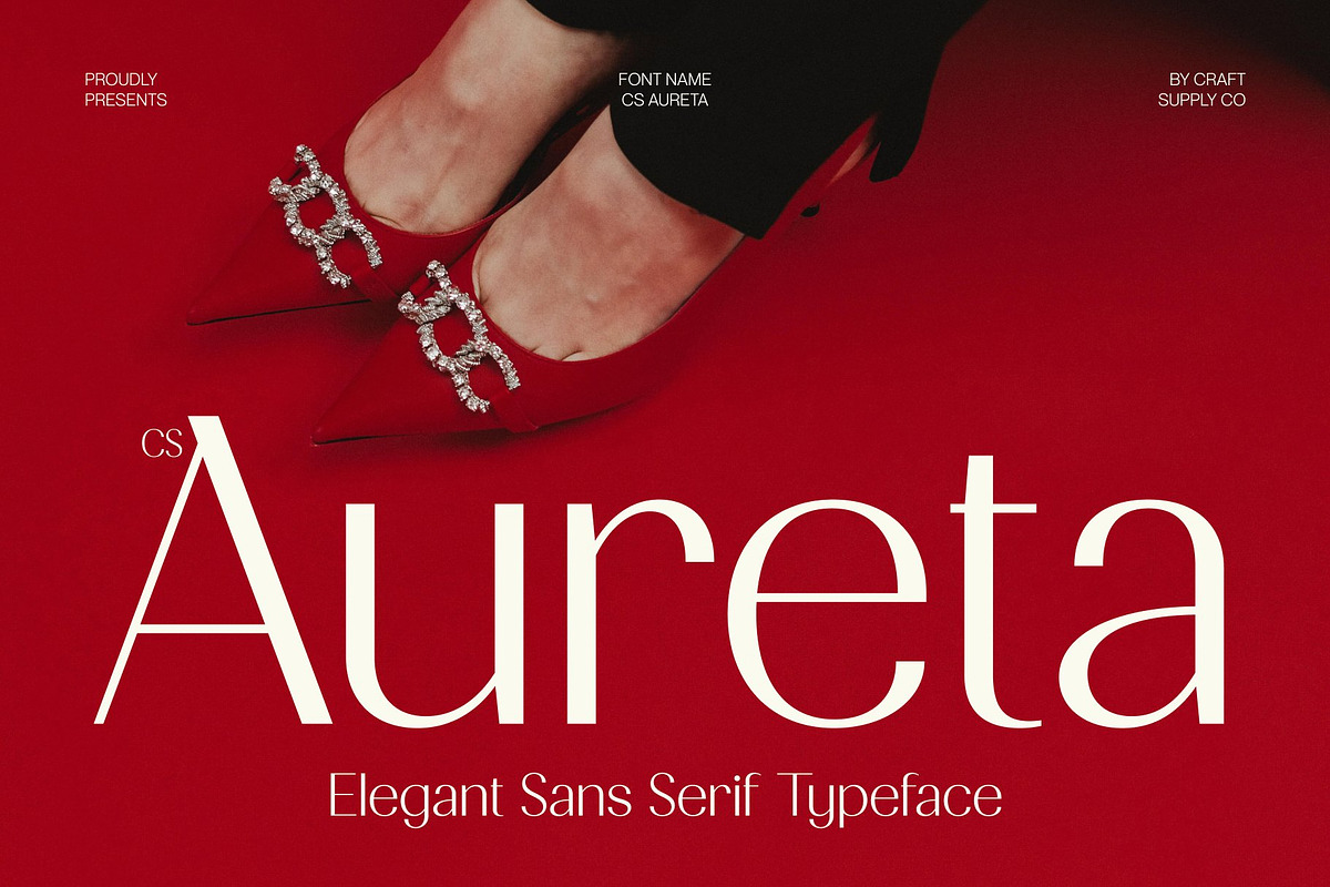 CS Aureta – Elegant Sans Serif, a Sans Serif Font by Craft Supply Co. (Photo 1 of 8)