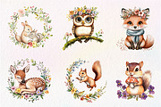 Sweet Woodland Floral Animal, an Illustration by CreationArt (Thumbnail 5 of 9)