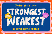 Strongest Weakest, a Handwritten Font by Youngtype.Std (Thumbnail 1 of 11)