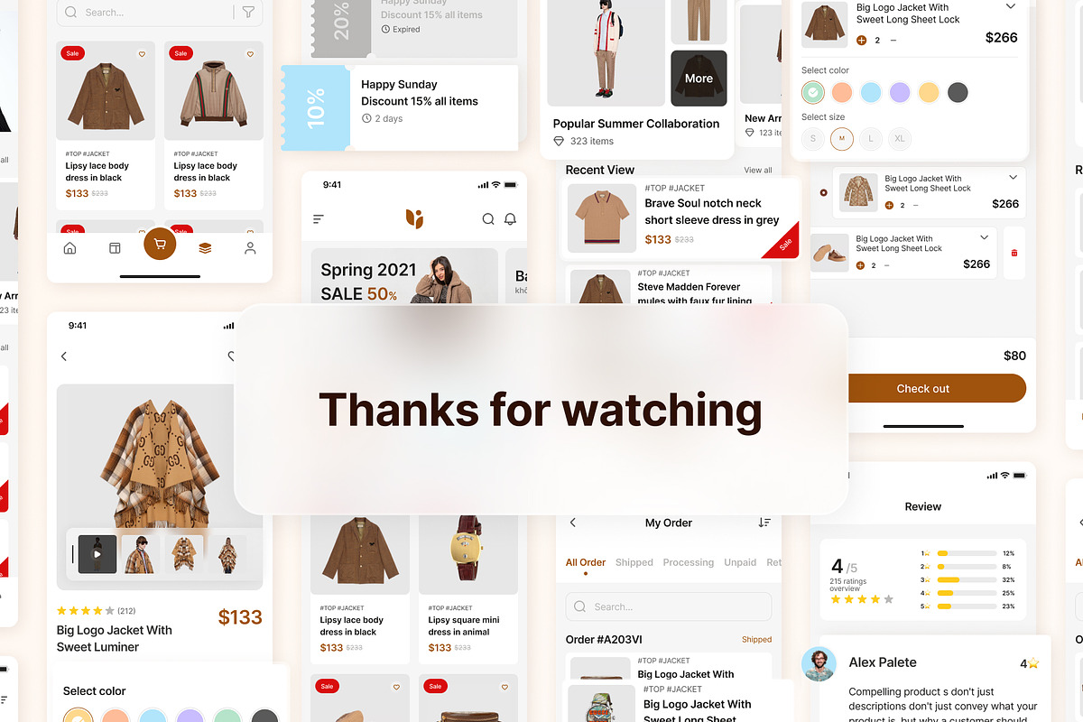 Dakota Ecommerce Mobile App UI KIT, an App Template by No.13 (Photo 5 of 5)