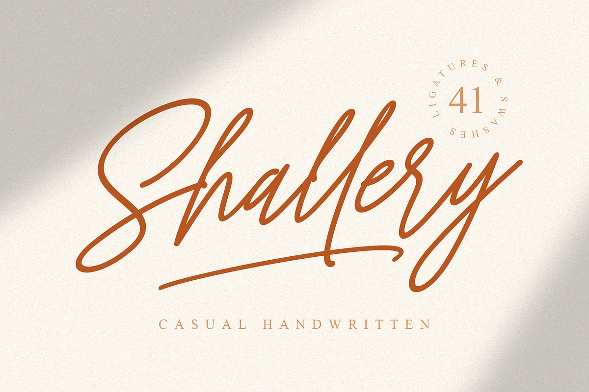 Shallery - Casual Handwritten, a Script Font by MJB Letters (Photo 16 of 16)