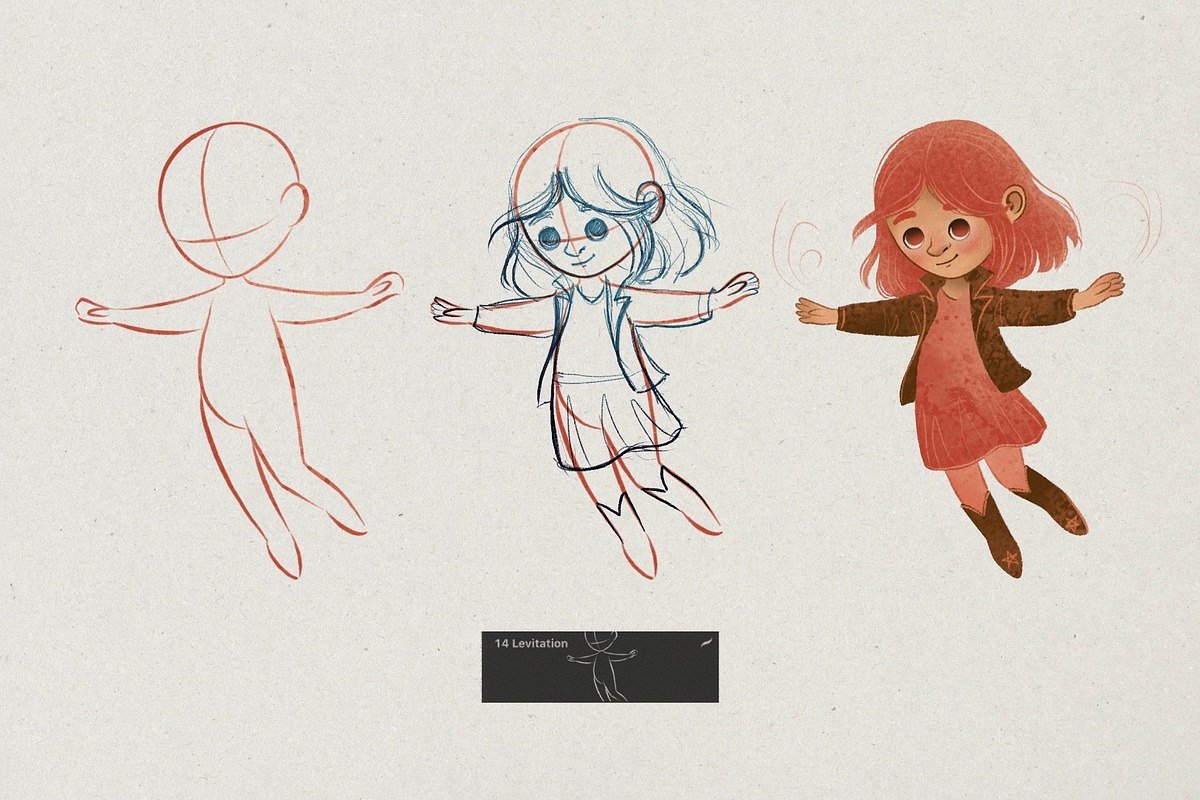 Character Design Kids. Stamp Brushes, a Brush Add-On by Maria Summer (Photo 4 of 10)