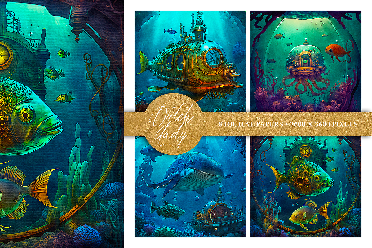 Miles Under The Sea Illustrations, an Illustration by The Dutch Lady Designs (Photo 3 of 4)