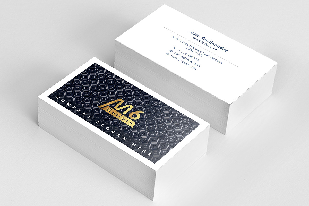 Abstract Business Card Template - 48, a Business Card Template by M6 Gallery (Photo 3 of 3)