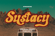 Sustacy | Retro Bold Typeface, a Handwritten Font by gracetype_studio (Thumbnail 1 of 12)