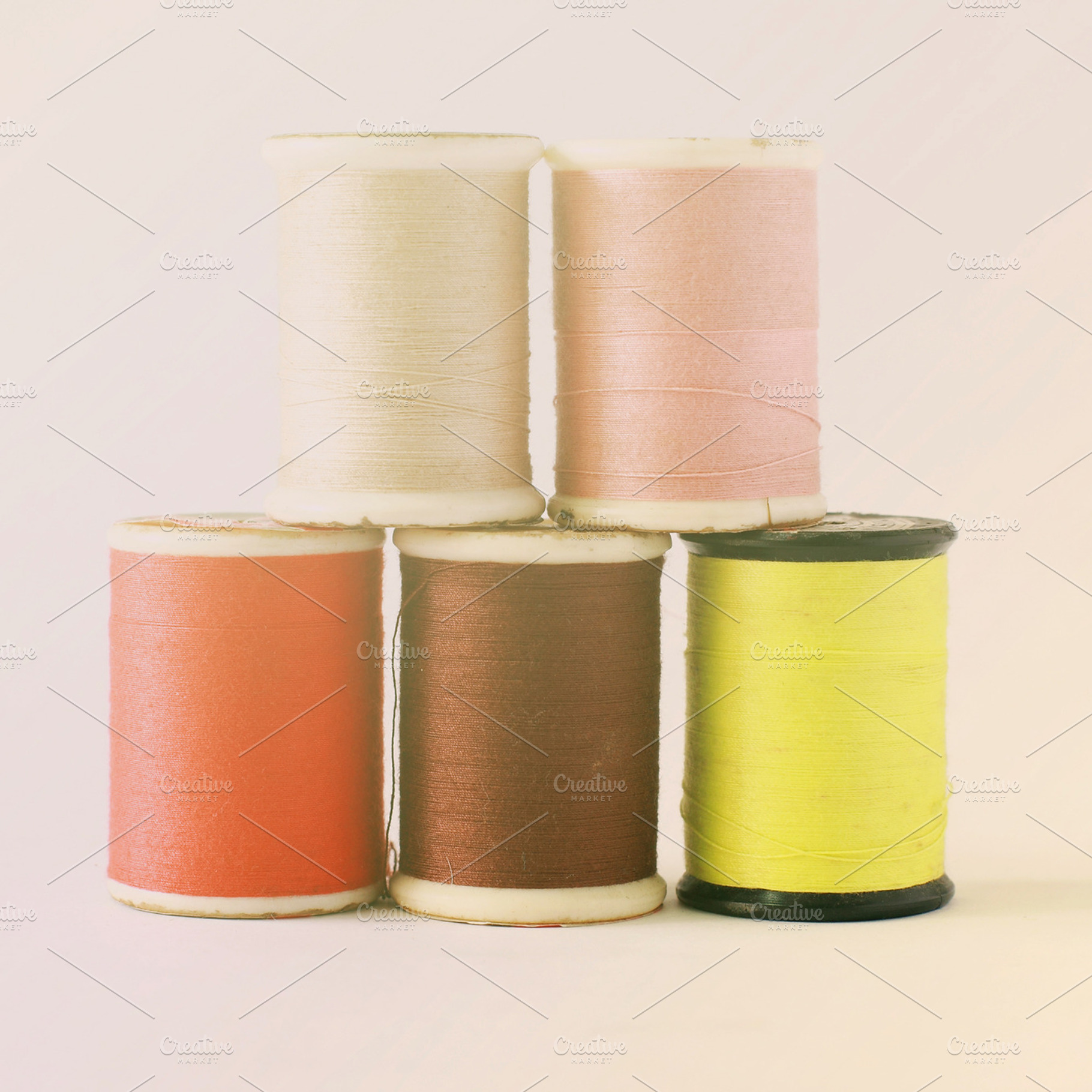 Different Colors Of Thread Spools