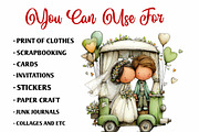 Whimsical Wedding Kids Clipart PNG, a Person Illustration by fashionaddict (Thumbnail 7 of 7)