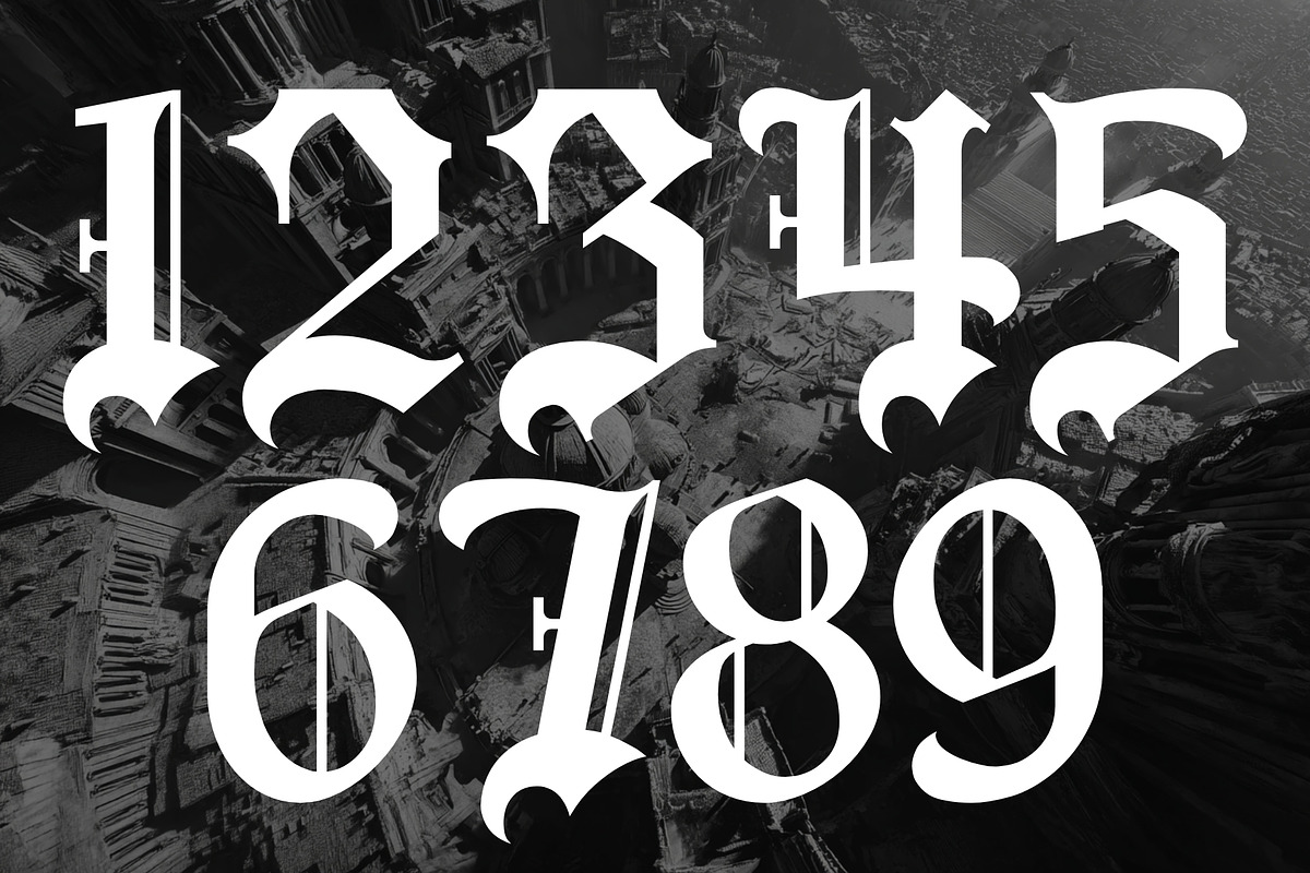 Arkhaven - Gothic Blackletter Type, a Blackletter Font by HipFonts (Photo 3 of 7)