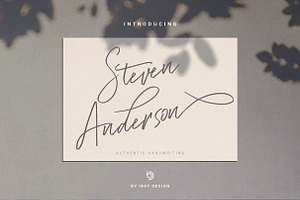 Steven Anderson - Handwriting Font