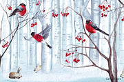 Watercolor winter story, an Illustration by YuliaBiser (Thumbnail 7 of 11)
