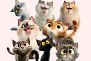 Funny Cat Clipart PNG Bundle, a Graphic by M9 Design (Thumbnail 7 of 9)