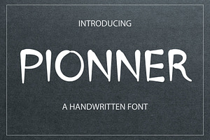 Pionner – Natural Handwritten Font