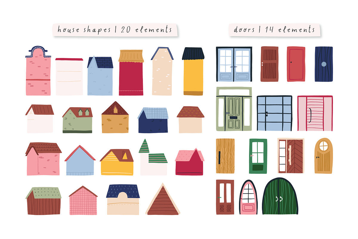 Winter city creator - vector + Canva, a Seasonal Illustration by Valerie (Photo 2 of 16)