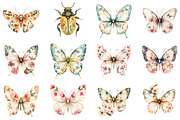 Botanical Floral Luna Moth, an Illustration by CitraGraphics (Thumbnail 2 of 5)