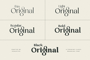 Original - Classy Branding Font